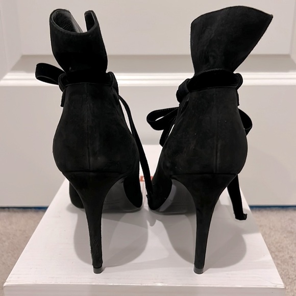 Deimille Camoscio Nero Suede Heels - Picture 4 of 16